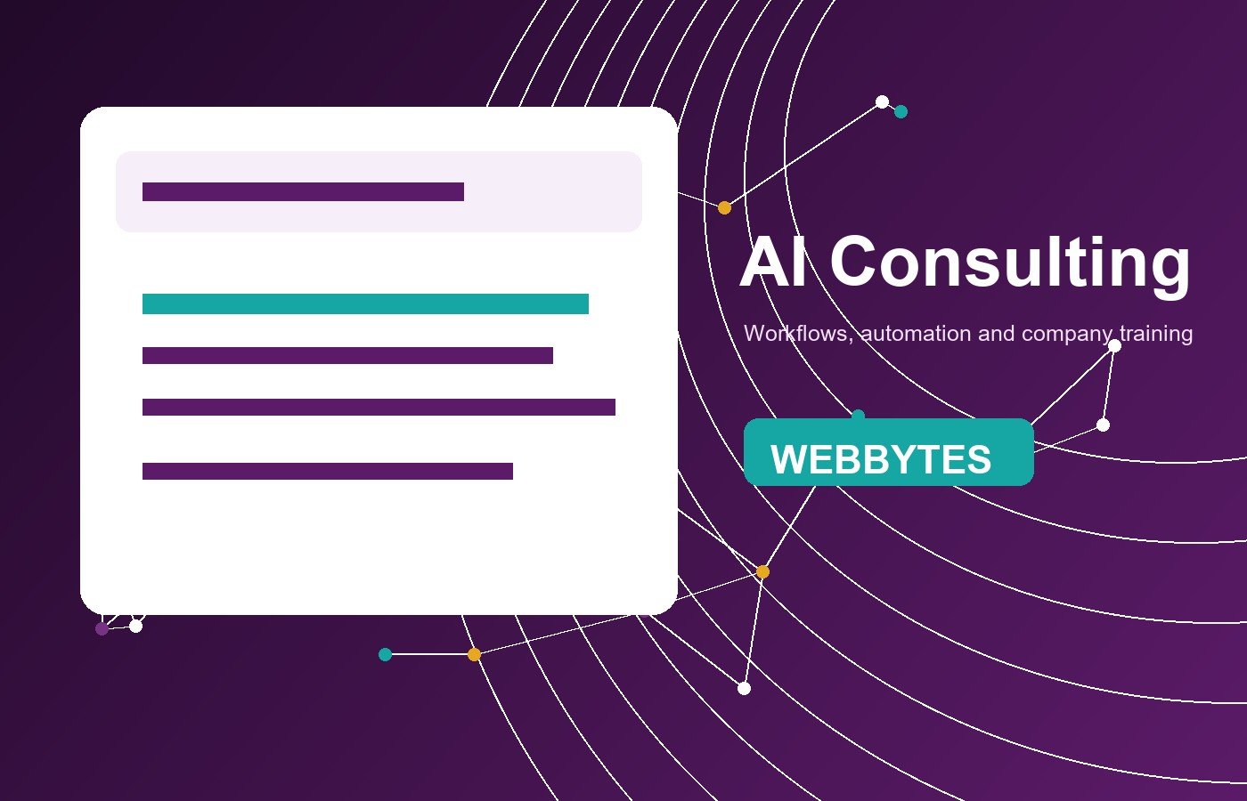 AI consultation and workflow automation by Webbytes